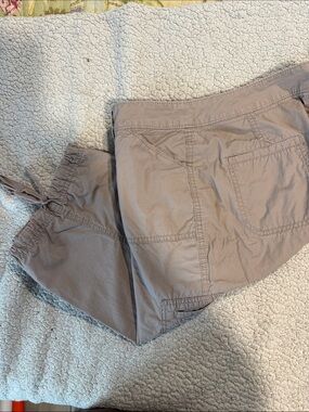 croft & barrow Taupe Drawstring Cargo Capris